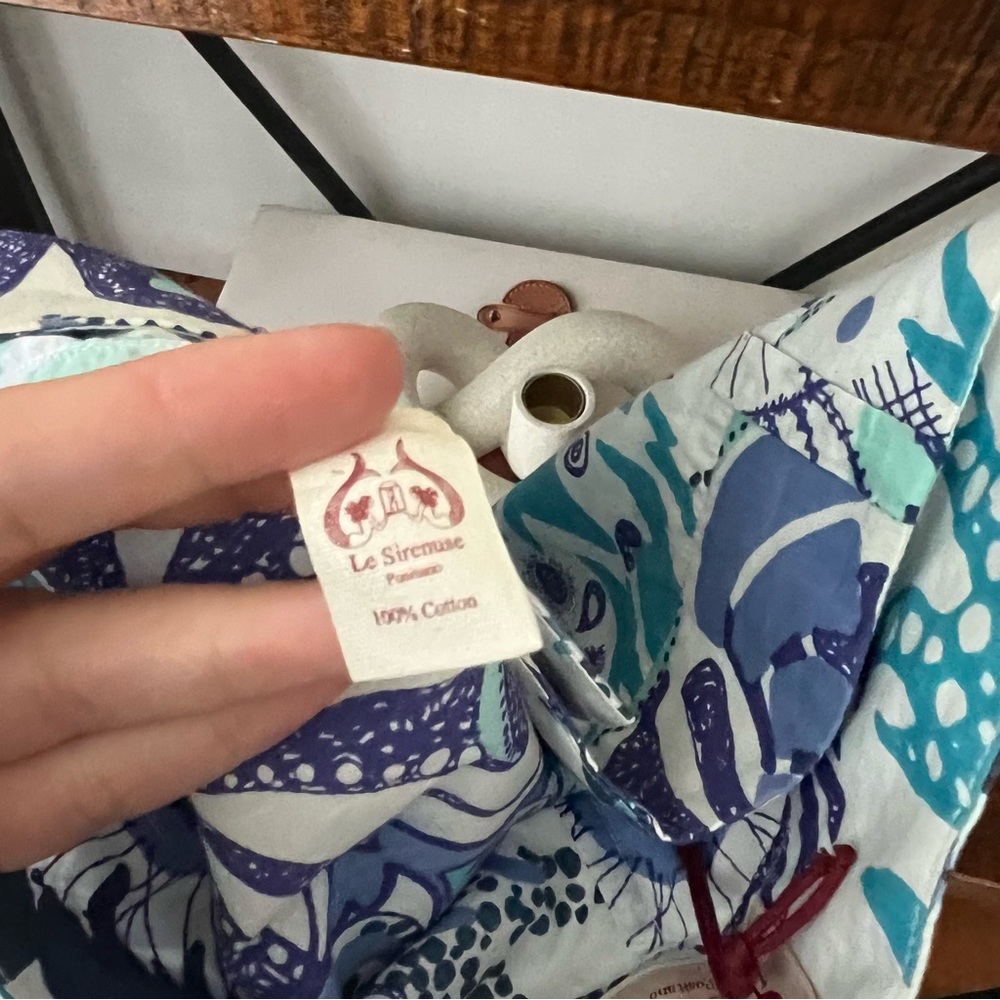 NEW Le Sirenuse Positano Women's Blue Psycho Printed Shorts Women's 36 or 0 - Picture 4 of 7